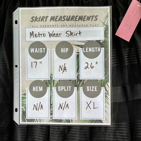 NEW Metro Wear Party Skirt Black Women’s Skirt Size XL - Picture 10 of 10